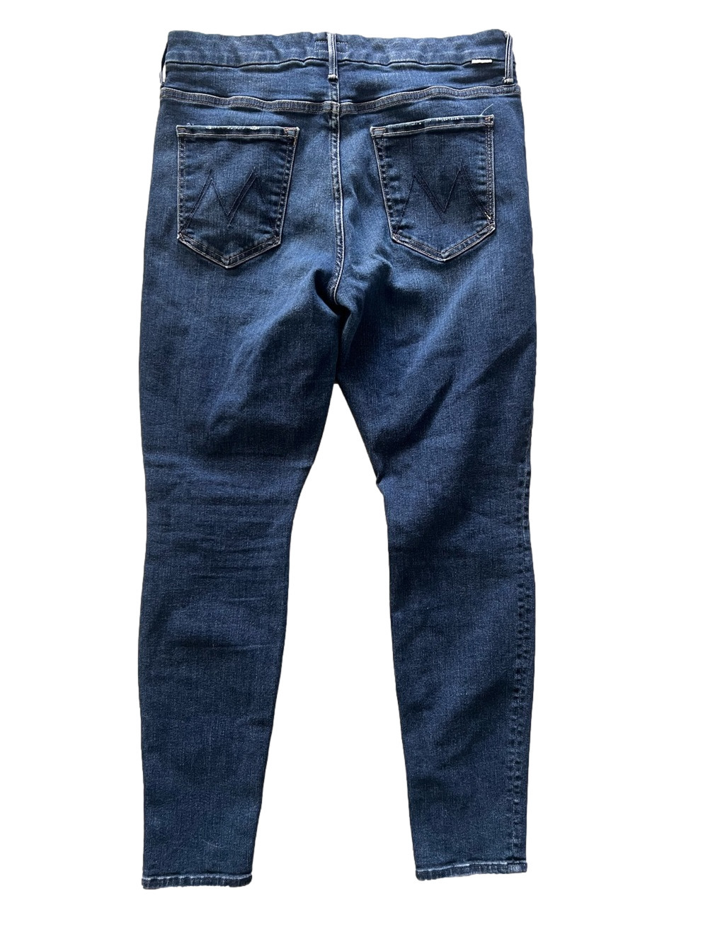 MOTHER High Waisted Looker Jeans Teaming Up Dark Wash Stretch Denim - Size 31 - Picture 4 of 8